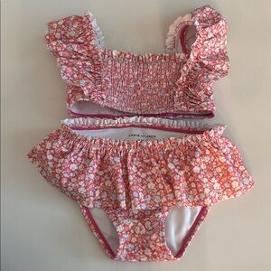 Janie and Jack 2 piece floral swimsuit 18-24 months